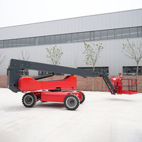 Plateforme élévatrice télescopique à bras articulé diesel pour travaux en hauteur, utilisation domestique, hôtels, restaurants, commerce de détail, moteur