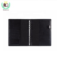 Bloc-notes A5 en cuir Pu, pour ordinateur portable, personnalisé, neuf, de couleur noire, 2020