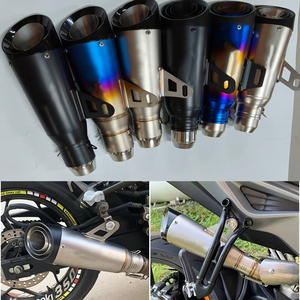 Tubo de Escape para Motocicleta de 51 mm, Silenciador SC, Z250 <span class=keywords><strong>Z300</strong></span> Z400 ZX10 MT0709 R25 R3 R6 para Kawasaki Ninja <span class=keywords><strong>Honda</strong></span> Yamaha /3 Capas - Product Image 2