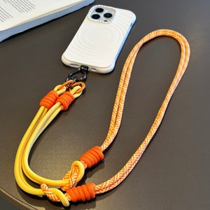 Lanière en polyester tissé durable en gros pour téléphones avec sangle de <span class=keywords><strong>cou</strong></span> à double verrouillage, <span class=keywords><strong>cordon</strong></span> anti-perte coloré fait à la main - Product Image 5