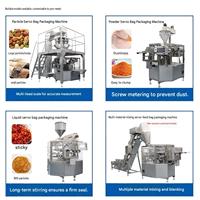 Machine Doypack, machine d'emballage de sachets verticaux avec dispositif de fermeture éclair pour ligne d'emballage d'usine de snacks et de bonbons