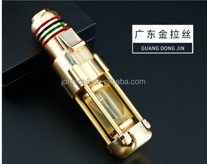 Briquet torche à gaz butane rechargeable JOFI Turbo Jet Flame en alliage de zinc pour cigares, cuisine, camping - Product Image 3