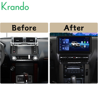 Autoradio Android Krando 12,3 pouces avec navigation GPS pour TOYOTA PRADO 2010-2019, Android Auto, autoradio stéréo, Carplay, BT, 4G, WIFI, 64 Go