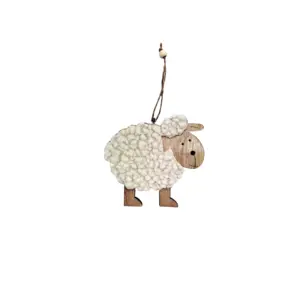 Wooden Sheep Hanging Easter Wooden Sheep Hanging