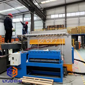 LYJD 산업용 신형 알루미늄 와이어로드 알루미늄 원형 바 연속 주조 라인 300kg IGBT 유도 용해로