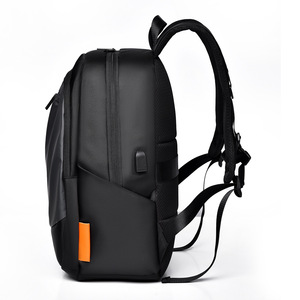 Men's <b>Backpack</b> <b>15</b>.6-<b>Inch</b> <b>Laptop</b> Bag Waterproof Business Casual Travel School Bag Black Gray Solid Color Fall 2024 - Product Image 3
