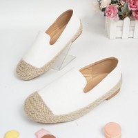 Chaussures Plates Femme Luxe Sandales à Enfiler Décontractées Chaussures Dames Fond Épais Mocassins Paresseux Espadrilles Femme