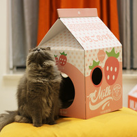 Planche à gratter en carton ondulé pour chat et fruit