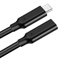 Câble de données polyvalent haute vitesse 20GBPS Type C 5A 100W PD Rallonge 1M 2M Câble audio