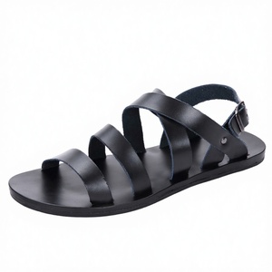 Nouvelles sandales en gelée de style romain de haute qualité pour hommes et femmes, en cuir véritable, design luxueux, chaussures d'été avec semelle intérieure en EVA, tailles 38-46 - Product Image 2