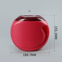 Nouvelle conception de contenants en plastique HDPE pour capsules de lessive de 500 ml, 1 L, 2 L, 5 L avec bouchon à couronne et décalcomanie
