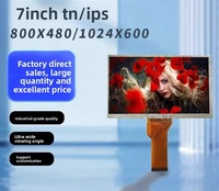 7 Zoll IPS TFT LCD-Display 1024x600 High-Definition LED-Hintergrundbeleuchtung 300cd Panel Resistiver Kapazitiver Touchscreen für Industriesteuerung