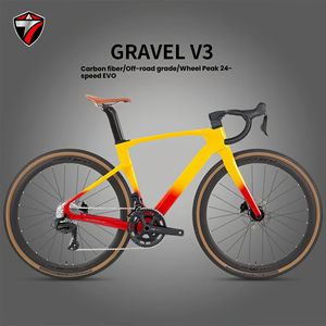 Vélo <span class=keywords><strong>de</strong></span> <span class=keywords><strong>route</strong></span> Gravel V3 WheelTop sans fil, 24 vitesses, cadre en fibre <span class=keywords><strong>de</strong></span> carbone, roues en alliage 700*40C, frein à disque hydraulique, vélo <span class=keywords><strong>de</strong></span> course - Product Image 1