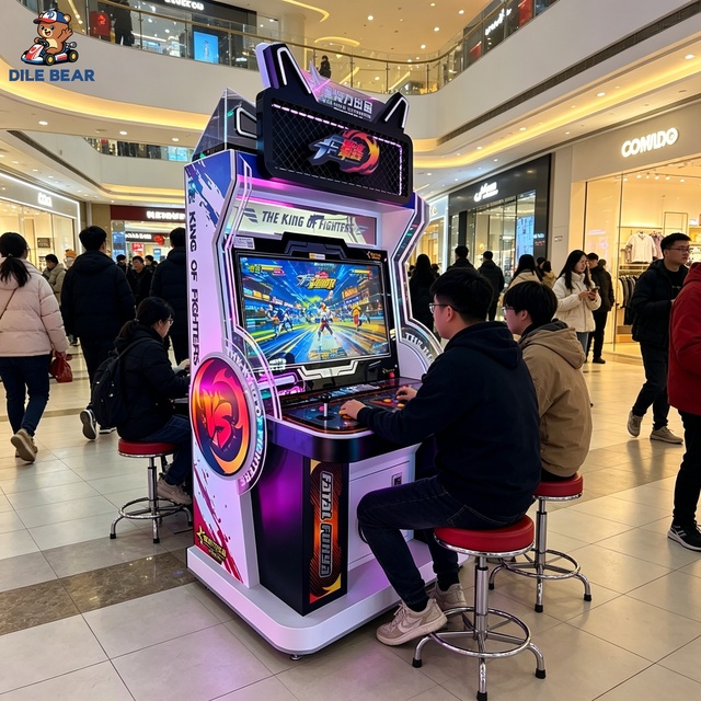 Factory Price 32 Inch Arcade Machine Fighting Game Cabinet 3D Pandora Box 2 Player Video Game Machine for Shopping Mall and Ba