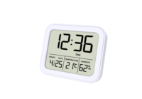 Hygromètre d'intérieur électronique, thermomètre domestique, horloge numérique LCD de bureau, moniteur de température et d'humidité