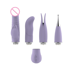 4 In 1 Volwassen Speelgoed Set Wand Massager Usb Oplaadbare Afneembare Vibrator Volwassen Sexy Speelgoed Voor Vrouwen <span class=keywords><strong>Sex</strong></span> Vibrator Vrouwen - Product Image 2