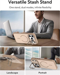 Custodia Magnetica Effetto Pelle per <span class=keywords><strong>iPhone</strong></span> 17 Pro Max 17 con Supporto per Fotocamera Antiurto per <span class=keywords><strong>iPhone</strong></span> 17 16 15 14 e Samsung - Product Image 5