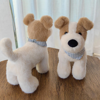 Peluche de renard en microfibre écologique de 18cm, jouet pour chien en peluche de conception animée en coton PP ODM personnalisable pour cadeau d'anniversaire