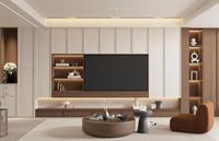 HUIPINJU Nouveau Design Unité Murale Support en Bois Armoire de Luxe Télévision Maison Tv Support de Table et Ensemble de Table TV avec Cheminée Électrique