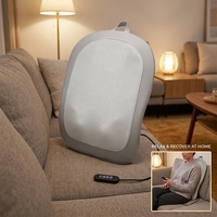 Coussin de massage à brancher, soutien lombaire, oreiller de marche double usage, masseur multifonctionnel à compresse chaude, fonctions mécaniques de temporisation