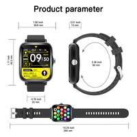 Montre connectée Y13, bracelet sport carré tendance, écran IPS, suivi de la fréquence cardiaque, du sommeil et de la forme physique, connectivité IP67 BT, réponse aux appels, Android