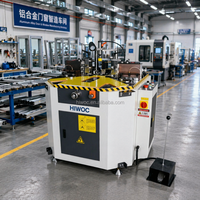 Machine à sertir les coins manuelle HIWOC, hauteur de traitement 180 mm, pour l'industrie des fenêtres et des portes