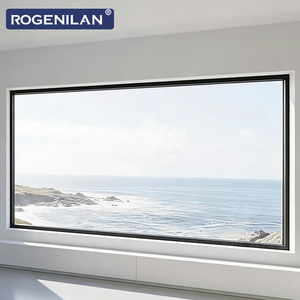Fenêtre fixe en aluminium et verre anti-ouragan ROGENILAN, double vitrage Low-E, du sol au plafond, pour extérieur - Product Image 2
