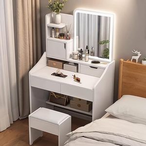 Muebles <span class=keywords><strong>de</strong></span> panel <span class=keywords><strong>de</strong></span> comercio exterior <span class=keywords><strong>de</strong></span> Europa y Estados Unidos, fábrica <span class=keywords><strong>de</strong></span> mesas <span class=keywords><strong>de</strong></span> maquillaje transfronteriza, tocador <span class=keywords><strong>de</strong></span> <span class=keywords><strong>dormitorio</strong></span> al por mayor - Product Image 3