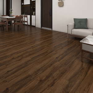 Plancher en vinyle SPC à emboîtement de luxe à grain de bois imperméable, support de chauffage au sol, résistant à l'eau, durable - Product Image 4