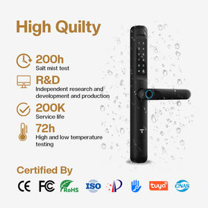 Tenon K9 tastiera elettronica intelligente maniglia serrature per porte impronte digitali biometriche all'interno Keyless Digital Slim Tuya Smart Lock - Product Image 2