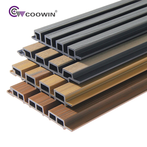 Panneau mural décoratif extérieur en WPC, composite <span class=keywords><strong>bois</strong></span>-plastique, stratifié, imperméable, revêtement mural en WPC - Product Image 3