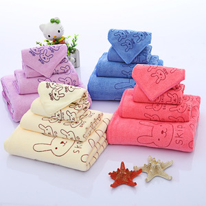 Nhiều Màu Tùy Chọn Bán Buôn Dành Cho Người Lớn Microfibre Khăn Set Nhà Khách Sạn San Hô Lông Cừu Khăn Tắm Sợi Nhỏ Khăn Bộ - Product Image 2