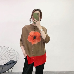 <span class=keywords><strong>เสื้อ</strong></span>คาร์ดิแกนพิมพ์ลายกระดุมสไตล์<span class=keywords><strong>จีน</strong></span>เสื้อแจ็คเก็ตตัว<span class=keywords><strong>ใหญ่</strong></span>คอตั้งทรงสูงสำหรับ2023ฤดูร้อน - Product Image 1