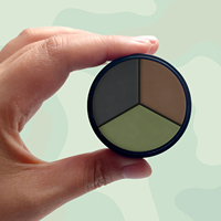 Kit de maquillage camouflage 3 couleurs pour le visage et le corps, noir, vert, marron, avec miroir, pour la chasse et la dissimulation