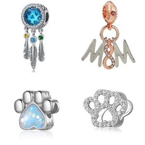 Châu Âu Mỹ Phim Hoạt Hình Dễ Thương Pet-Lấy Cảm hứng từ Sequins Vòng Đeo Tay Vòng Cổ Hạt Kim Loại Sáng Tạo Thiết Kế Chân In Động Vật <span class=keywords><strong>Motif</strong></span> Phổ Biến - Product Image 1