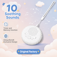 Appareil de sonothérapie OEM mini, alimenté par piles, en plastique, pour le sommeil des nouveau-nés, avec haut-parleurs à chargement USB