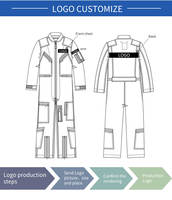 Combinaisons de travail Nomex bleu royal pour pilotes