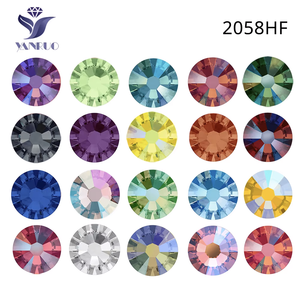 YANRUO-diamantes de imitación con pegamento para monedero, vestido y zapatos, ab hotfix, plateado, de alta calidad - Product Image 1