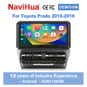 Radio para Auto Android NaviHua para Toyota Prado 2010-2019 Reproductor Multimedia con Pantalla Táctil, Bluetooth y Conectividad USB - Product Image 1