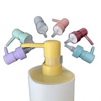 Distributeur de savon liquide de luxe anti-déversement en plastique ABS 28/400 Or Rose Argent Or Rose pour bouteilles