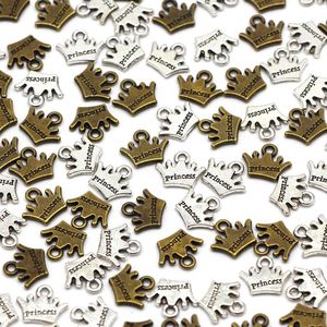 Custom Vintage Kroon Handgemaakte Labels Zilver Bronzen Metalen Bedels Hanger Prinses Handgemaakte Metalen Tags Voor Kleding - Product Image 6