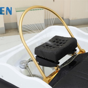 Kisen Modern Shampoo <b>Bed</b> Hair Salon Washing Chair Shampoo <b>Bed</b> with Water Circulation and Steamer Salon Shampoo Bowl and Ch - Product Image 5
