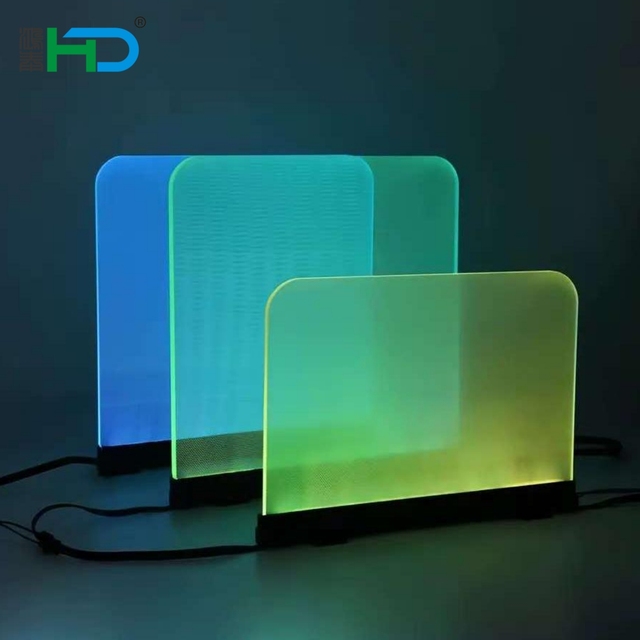 New Creative 8mm NFC DMX RGB Color Changing LED Acrylic Light Guide Panel for KTV DJ Club Disco Hotel Party Bar Stage Lights
