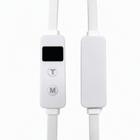 Câble USB A vers Type C 5V avec contrôleur de température intégré, affichage numérique, interrupteur 2A pour veste chauffante