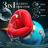 Vibrateur Oral Sensationnel avec 3 Modes de Succion et Mouvement de Baiser, Rechargeable pour Femmes