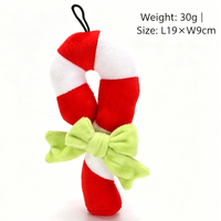 Lot de jouets de Noël pour animaux de compagnie en gros – Jouets couineurs, peluches froissées et durables pour petits chiens et chats – Cadeau de vacances, jouet de dentition pour chiots