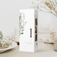 Menus personnalisés pour les mariages Banquets Dîner d'anniversaire-Petites recettes fraîches Carte de siège de table pour invités pour étiquettes d'emballage de mariage