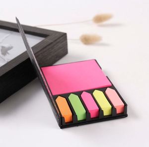 Customised Office Supplier Business Calendar Index Paper Sticky Notes With Pu Leather <b>Box</b> - Product Image 1