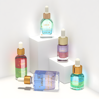 Huile à cuticules végétalienne transparente format voyage avec logo personnalisé, revitalisant pour les ongles, en flacon compte-gouttes, vente en gros