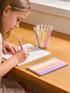 12 crayons HB pastel en plastique non toxique EN71 de 7 pouces avec gommes, logo personnalisé, crayons en graphite pour écrire et dessiner - Product Image 2